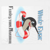 Wat je Narwhal-thema ook drijft Fleece Deken (Voorkant (Horizontaal))