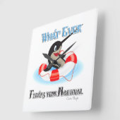 Wat je Narwhal-thema ook drijft Vierkante Klok (Hoek)