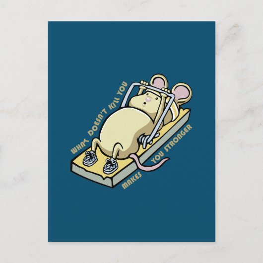 Wat je niet doodt maakt je sterker briefkaart (Voorkant)