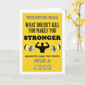 Wat je niet doodt, maakt je sterker om aan te pass kaart (Gele Bloem)