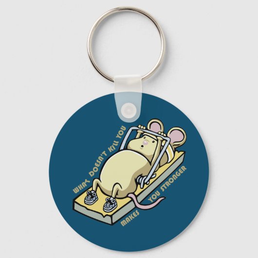 Wat je niet doodt maakt je sterker sleutelhanger (Voorkant)