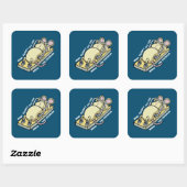 Wat je niet doodt maakt je sterker vierkante sticker (Vel)