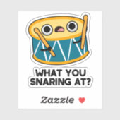 Wat je nu aan het snuffelen bent op Funny Drummer  Sticker (Vel)