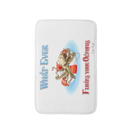 Wat je Octopus ook drijft Badmat (Voorkant Verticaal)