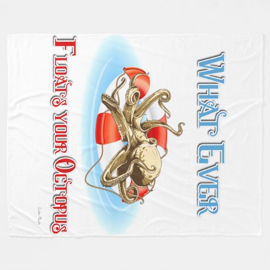 Wat je Octopus ook drijft Fleece Deken (Voorkant (Horizontaal))