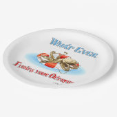 Wat je Octopus ook drijft Papieren Bordje (Gekanteld)