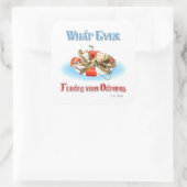 Wat je Octopus ook drijft Vierkante Sticker (Tas)