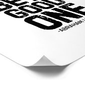 Wat je ook bent, wees goed, Abraham Lincoln Poster (Hoek)