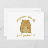 Wat je ook doet, Gopher Briefkaart (Voorkant / Achterkant)