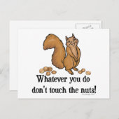 Wat je ook doet, raak de noten niet aan! briefkaart (Voorkant / Achterkant)