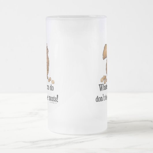 Wat je ook doet, raak de noten niet aan! matglas bierpul (Center)