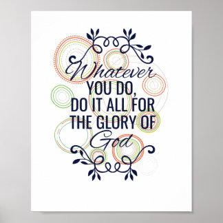 Wat je ook doet voor de glorie van God Poster