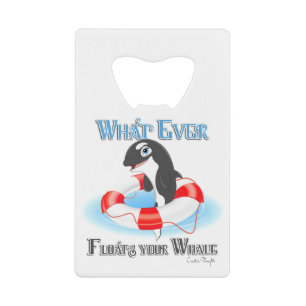 Wat je ook drijft? creditkaart flessenopener