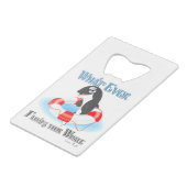 Wat je ook drijft? creditkaart flessenopener (Voorkant Gekanteld)