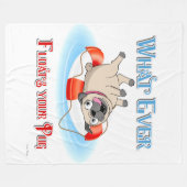 Wat je ook drijft fleece deken (Voorkant (Horizontaal))