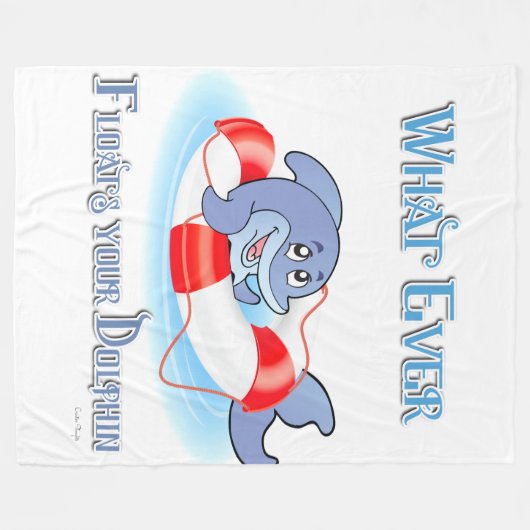 Wat je ook drijft? fleece deken (Voorkant (Horizontaal))