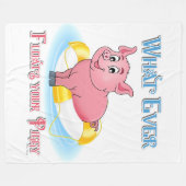 Wat je ook drijft? fleece deken (Voorkant (Horizontaal))