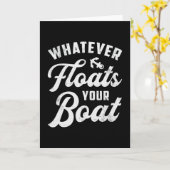 Wat je ook drijft, je boot die zeilboot verziekt kaart (Gele Bloem)