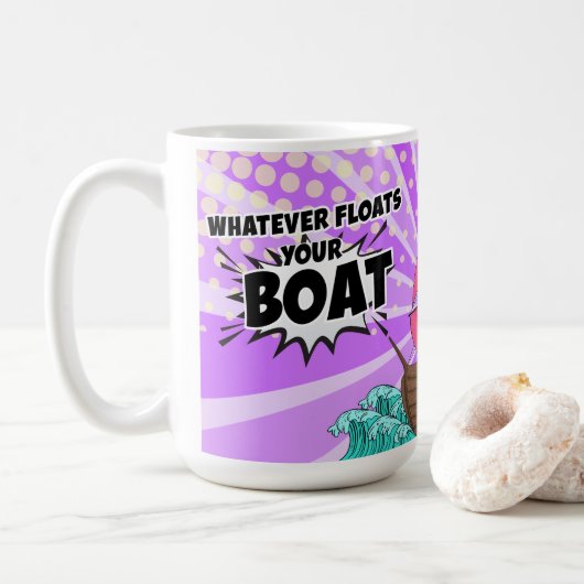Wat je ook drijft koffiemok (Met donut)