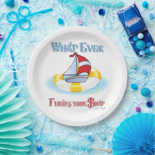 Wat je ook drijft papieren bordje (Feest)