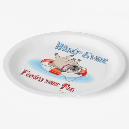 Wat je ook drijft papieren bordje (Gekanteld)