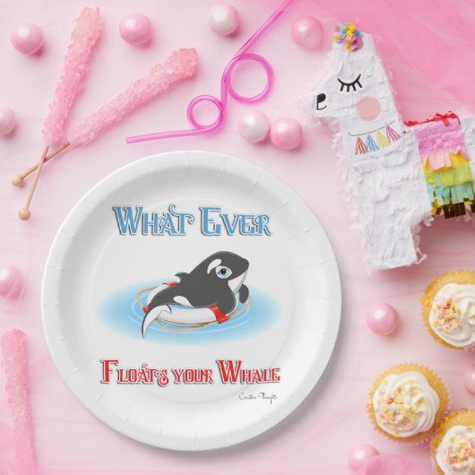 Wat je ook drijft? papieren bordje (Feest)