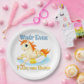 Wat je ook drijft? papieren bordje (Feest)