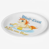 Wat je ook drijft? papieren bordje (Gekanteld)