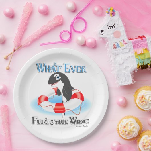 Wat je ook drijft? papieren bordje (Feest)