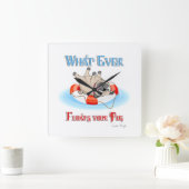 Wat je ook drijft vierkante klok (Huis)