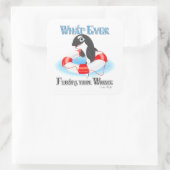 Wat je ook drijft? vierkante sticker (Tas)