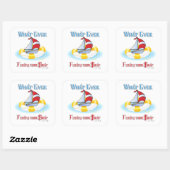 Wat je ook drijft vierkante sticker (Vel)