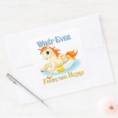 Wat je ook drijft? vierkante sticker (Envelop)