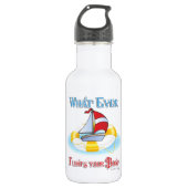 Wat je ook drijft waterfles  (Voorkant)