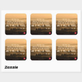 Wat je ook vraagt... vierkante sticker (Vel)