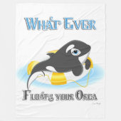 Wat je Orca-walvis ook drijft Fleece Deken (Voorkant)