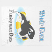 Wat je Orca-walvis ook drijft Fleece Deken (Voorkant (Horizontaal))