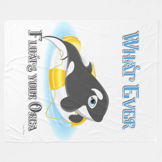 Wat je Orca-walvis ook drijft Fleece Deken (Voorkant (Horizontaal))