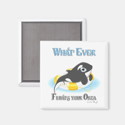 Wat je Orca-walvis ook drijft Magneet (Voorkant / Achterkant)