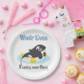 Wat je Orca-walvis ook drijft Papieren Bordje (Feest)