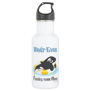 Wat je Orca-walvis ook drijft Waterfles