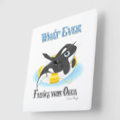 Wat je Orca Whale ook drijft Vierkante Klok (Hoek)