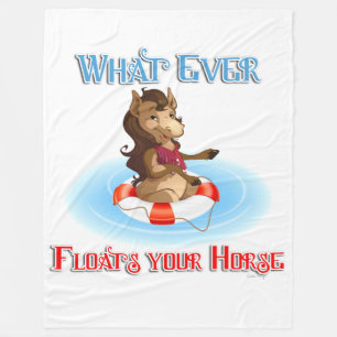 Wat je paard ook drijft fleece deken