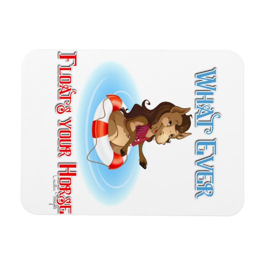 Wat je paard ook drijft magneet (Horizontaal)