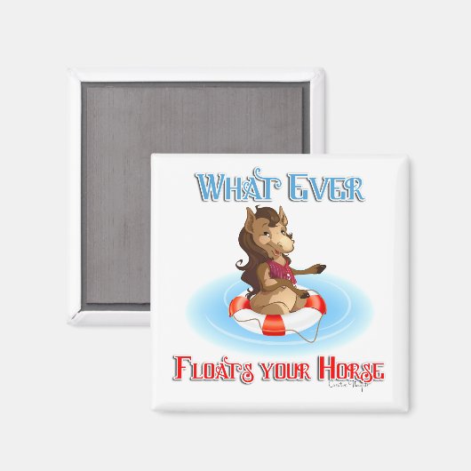 Wat je paard ook drijft magneet (Voorkant / Achterkant)