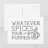 Wat je pompoen ook zijn briefkaart (Voorkant / Achterkant)