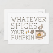 Wat je pompoen ook zijn briefkaart (Voorkant / Achterkant)