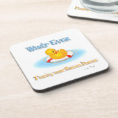 Wat je Rubber Duckie ook drijft Bier Onderzetter (Linkerzijde)