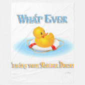 Wat je Rubber Duckie ook drijft Fleece Deken (Voorkant)