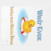 Wat je Rubber Duckie ook drijft Fleece Deken (Voorkant (Horizontaal))